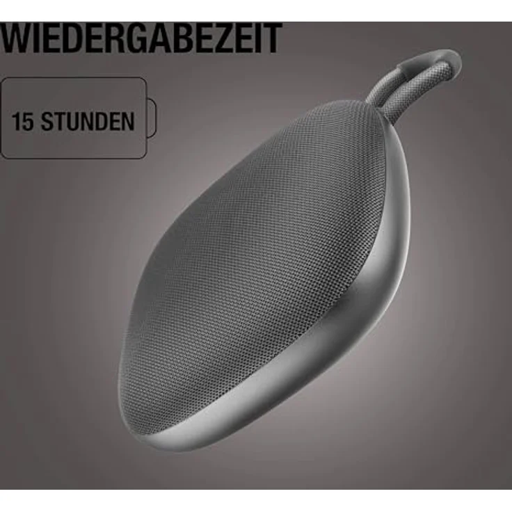 Fresh n Rebel Bold S3 5 W Bluetooth Lautsprecher, IPX6, bis zu 15 h Akkulaufzeit, Anthrazit – Bild 3