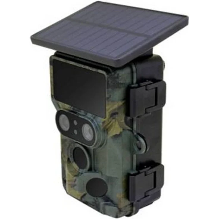 Braun Phototechnik Scouting Cam BLACK1321 WLAN Camouflage, 4K Wildkamera mit Dual-Sensor-System, 13MP, Solar Panel, IP66, SD-Karten-Speicher bis 256GB