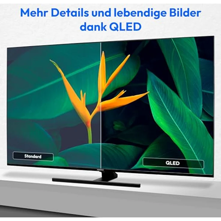 MEDION X15537 (MD 31412) 138,8 cm (55 Zoll) QLED Fernseher (Fire TV, 4K Smart TV, Dolby Vision HDR, Dolby Atmos, Netflix, Prime Video) in Schwarz – Bild 4