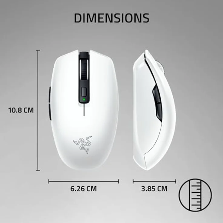 Razer Orochi V2 Wireless Gaming Maus, Focus X 18K Sensor, HyperSpeed Wireless/Bluetooth, bis zu 1.100 Stunden Akkulaufzeit, unter 60 g, weiß – Bild 8