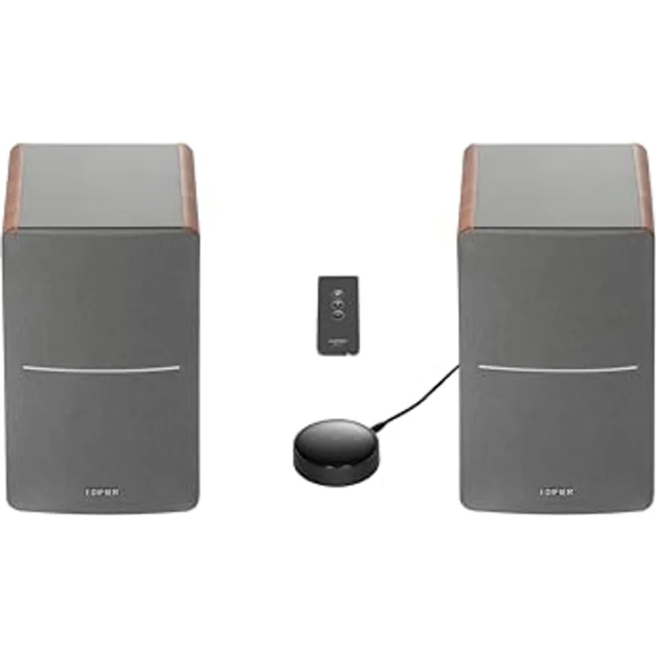 Edifier R1280T Aktivlautsprecher im Set mit WiiM Mini - Multiroom, AirPlay 2, Alexa, Siri, Hi-Res Audio Streaming - Schwarz – Bild 5