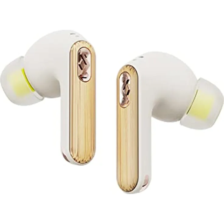 Marley House of Redemption ANC 2 - Kabellose In Ear Bluetooth Kopfhörer, aktive Geräuschunterdrückung, 24h Spielzeit, In-Ear Sensoren, mit App Cremefarben, One Size, EM-DE031-CE, Cream