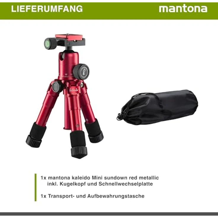 Mantona Kaleido Mini Sundown red metallic – Bild 6