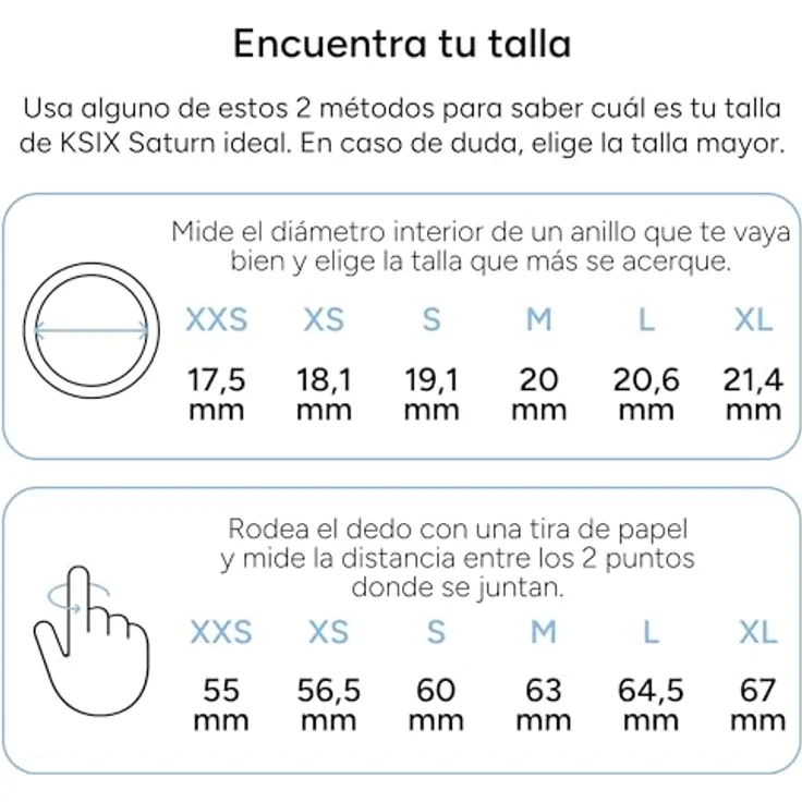 KSIX Saturn Smartring, Smart Ring in Schwarz, Größe 10, wasserdicht und mit Schlafmonitoring – Bild 7