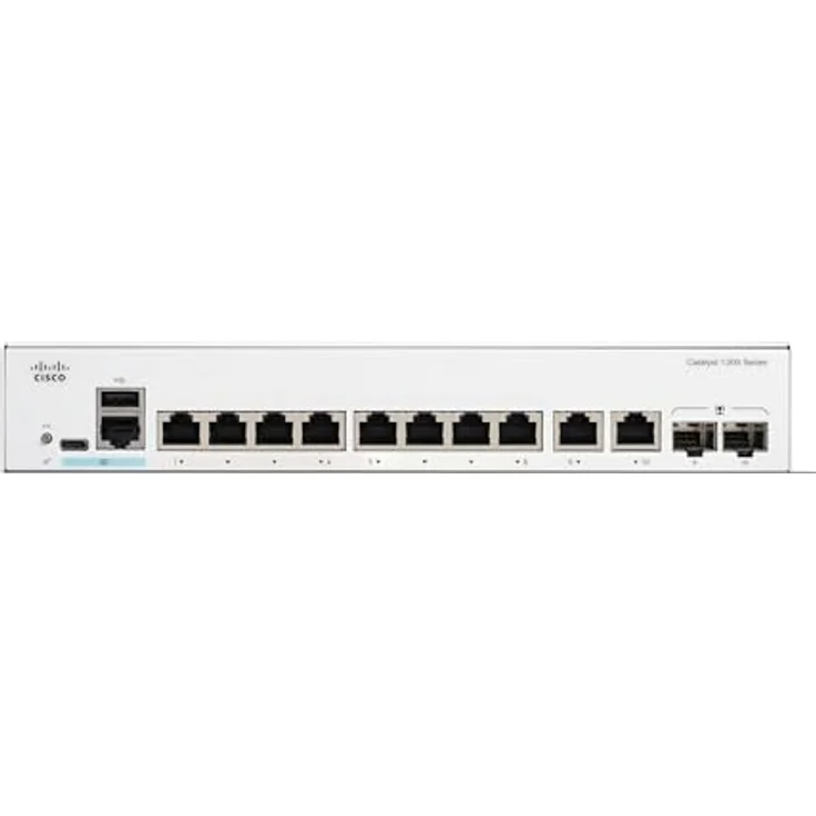 Cisco Catalyst 1300 8p GE Ext PS 2x1G Combo (10 Ports), Netzwerk Switch, Grau, Managed L2 Switch mit Gigabit Ethernet Ports – Bild 2