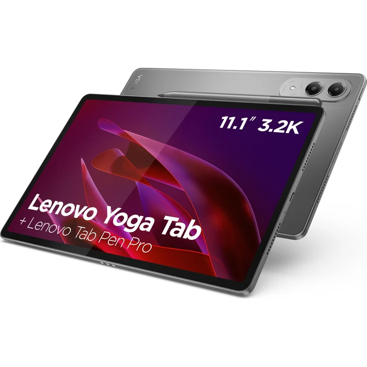 Lenovo Yoga Tab ZAG6, 11,1 Zoll Tablet mit 3200 x 2000 Display, Snapdragon 8 Gen 3, 256 GB UFS, Luna Gray