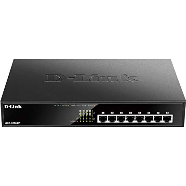 D-Link DGS-1008MP 8-Port Desktop Gigabit Switch (8 x 10-100-1000 BASE-T Ports, unterstützt PoE+) – Bild 2