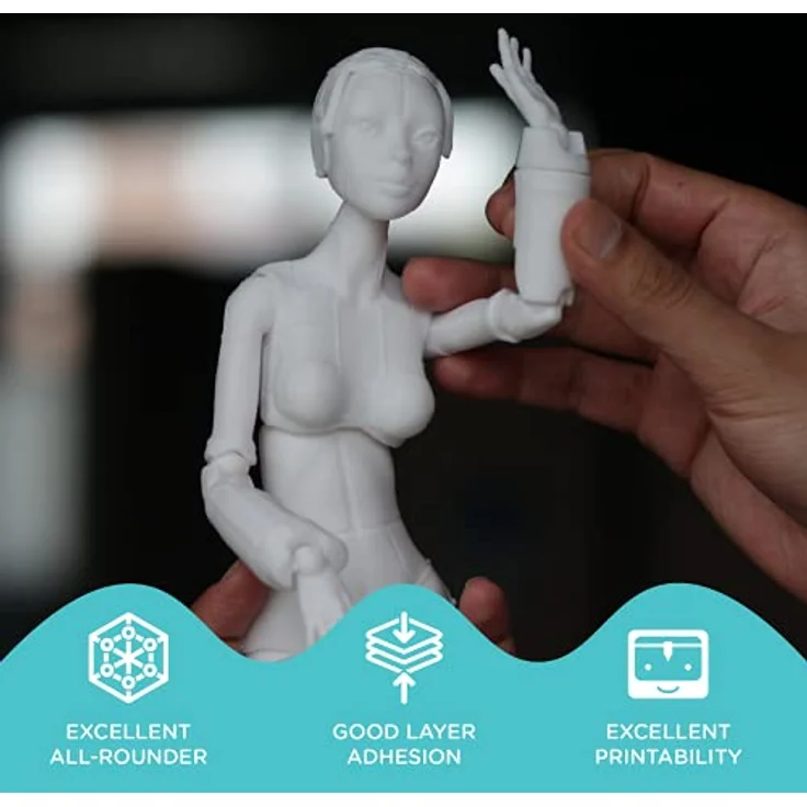 Polymaker PolyLite PETG, 1,75mm 1kg, graues 3D-Druckfilament für Design und Prototyping – Bild 2