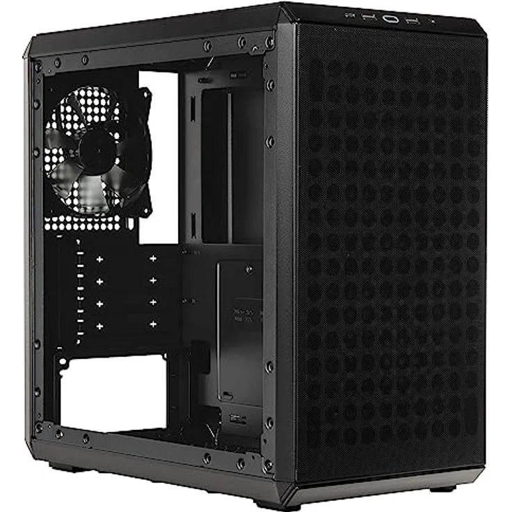 Cooler Master MasterBox Q300L V2 – mATX-Mini-Tower-Gehäuse, 1 x 120 mm vorinstallierter hinterer Lüfter, gehärtete Glasscheibe, sauberes Routing, mehrere Kühloptionen und USB 3.2 Gen 2x2 Typ-C 20 GB/s – Bild 5