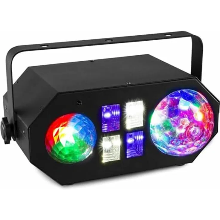 BeamZ LED Wave, Scheinwerfer mit 3 W Hochleistungs-LEDs, Wasserwellen- und UV-Effekt, Schwarz