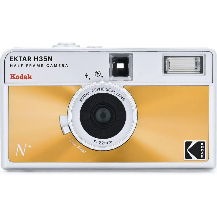 Kodak Half Frame Film Camera EKTAR H35N Orange Kompaktkamera mit innovativem Design und doppeltem Fotoabzug – Bild 1