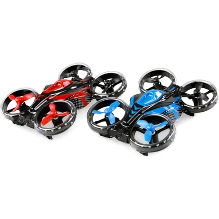 Amewi FightStar Battle Drone Set RTF rot & blau, mit Infrarot-Battlefunktion und Auto-Höhehalten – Bild 3