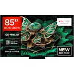 TCL 85C7K, 85 Zoll QD-Mini LED Fernseher, 4K HDR Premium 3000, Smart Google TV mit 144Hz Motion Clarity Pro, Dolby Vision IQ & Atmos, CrystGlow HVA Panel, Audio von Bang & Olufsen, Game Master