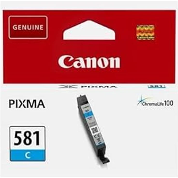 Canon CLI 581 Cy Original Tintenpatrone Cyan für Pixma Drucker Pixma TR7550 TR8550 TS6150 TS6151 TS8150 TS8151 TS8152 TS9150 TS9155 TS6250 TS6251 TS8250 TS8251 TS8252 TS9550 – Bild 2