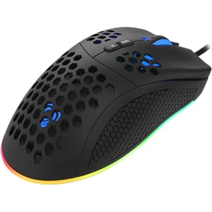 Genesis KRYPTON 555 Gaming-Maus (kabelgebunden) - Optische Maus mit 8000 DPI in Schwarz – Bild 5