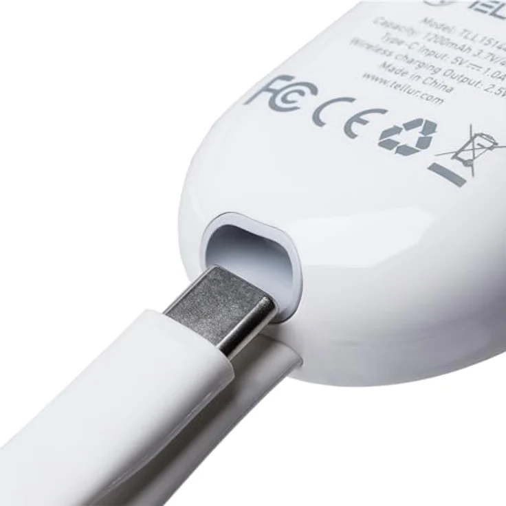 TELLUR Reiseladegerät Powerbank 1200 mAh für Apple Watch, kabellos, kompatibel mit Ultra 1/2, 9, 8, SE, 7, 6, 5, 4, 3, 2, 1, USB-C, Pass Through, Schlüsselanhänger – Bild 3