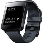 LG G Watch W100 Black Titan Android Wear Smartwatch, Gestensteuerung, Ohne Tasten, Kompatibilität ab Android 4.3+