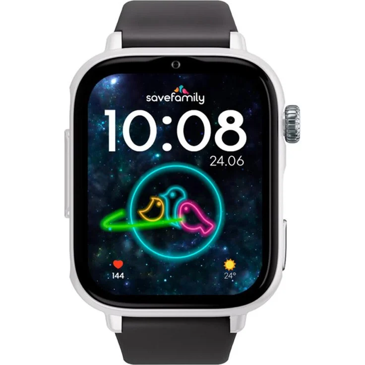 SaveFamily SaveWatch Plus 2, 1,85" AMOLED Smartwatch mit GPS, 16 GB Speicher, IP68, 55 g