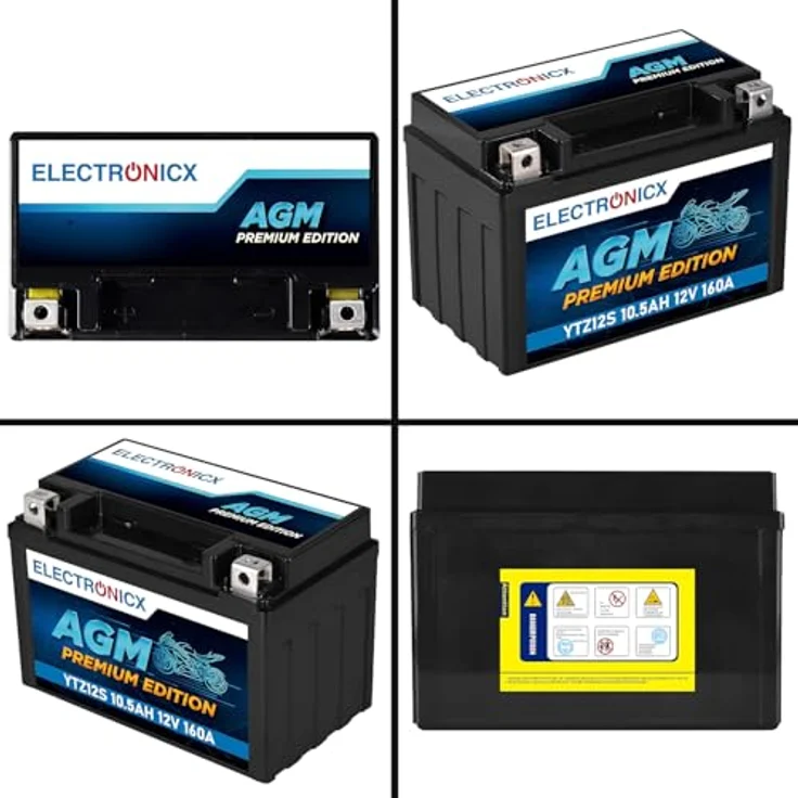 Electronicx AGM-YTZ12S Motorradbatterie 11Ah 12V – Wartungsfrei, rüttelfest, auslaufsicher für Motorrad, Roller, Quad und ATV – Bild 9