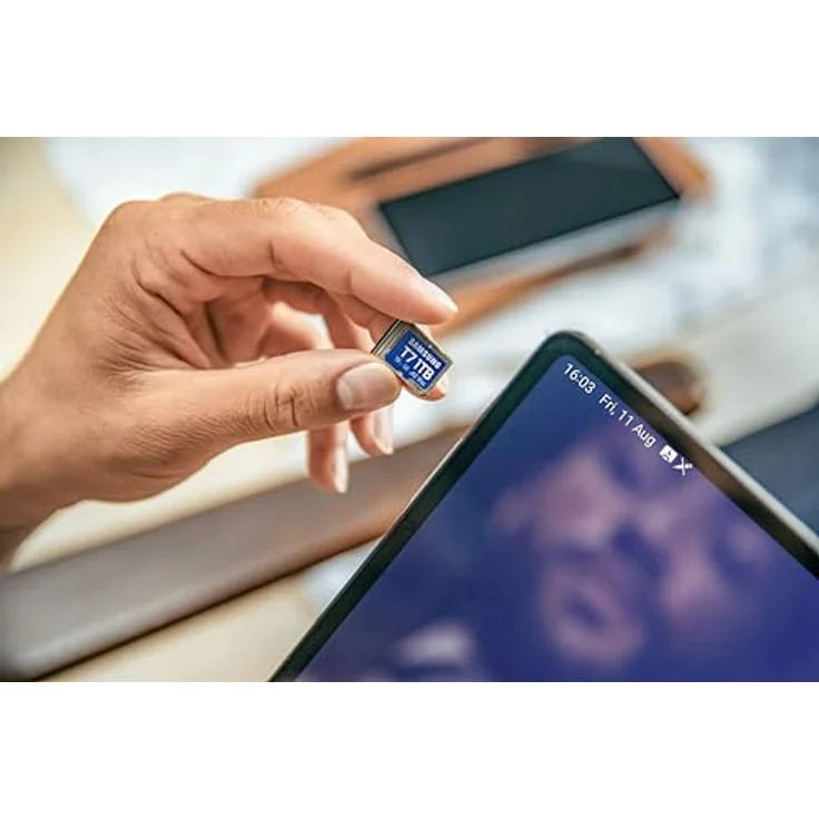 Samsung T7 microSD-Karte MB-MB512T/WW, 512 GB, UHS-I U3, Wasserfest & temperaturbeständig, für Mobile Games, Blau – Bild 2