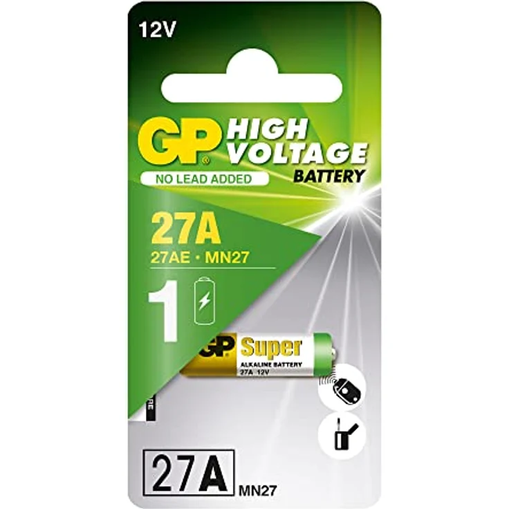 GP Batteries 10027AC1 High Voltage Alkaline Batterie 27A schwarz – Bild 2