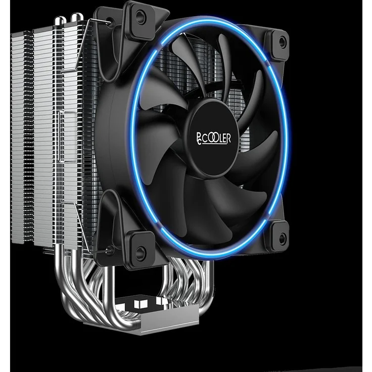 Pccooler GI-R66U, CPU Kühler mit 240 W TDP, 160 mm Höhe, kompatibel mit Intel und AMD, Blau