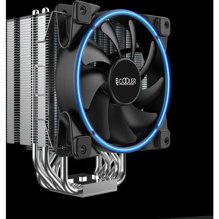 Pccooler GI-R66U, CPU Kühler mit 240 W TDP, 160 mm Höhe, kompatibel mit Intel und AMD, Blau
