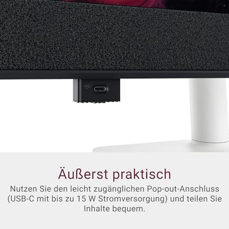 Dell 32 Plus Monitor - S3225QC, 4K UHD, 120Hz, QD OLED, 0.03ms, AMD FreeSync Premium Pro, HDR True Black 400, Dolby Vision, 5W Lautsprecher, 3 USB-C, HDMI, 3 Jahre Garantie – Bild 9