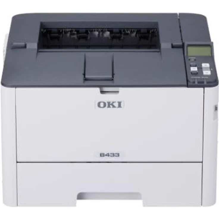 OKI B433dn Ethernet-Laserdrucker, S/W-LED-Technologie, automatischer Duplexdruck, 40 Seiten/Min, grau – Bild 3