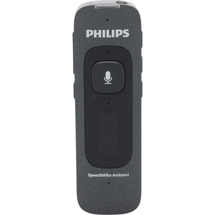 Philips SpeechMike Ambient PSM5000, Diktiergerät mit erstklassiger Audioqualität und KI-Integration, schwarz