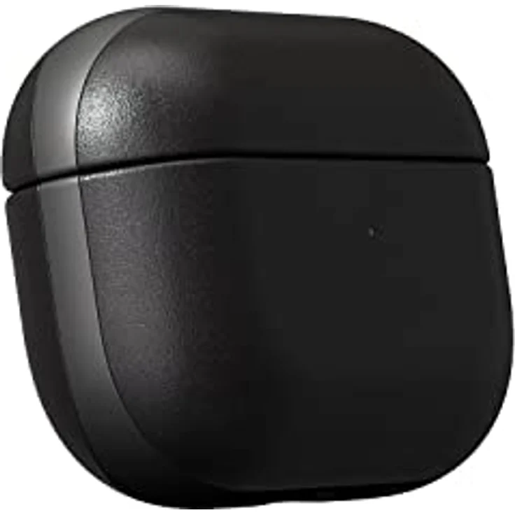 NOMAD Modern Leather Case für Airpods Pro | Robuste Schutzhülle aus Polycarbonat und Echtleder | Gummierte TPE-Bumper | Airpods Pro 2 | Black – Bild 5
