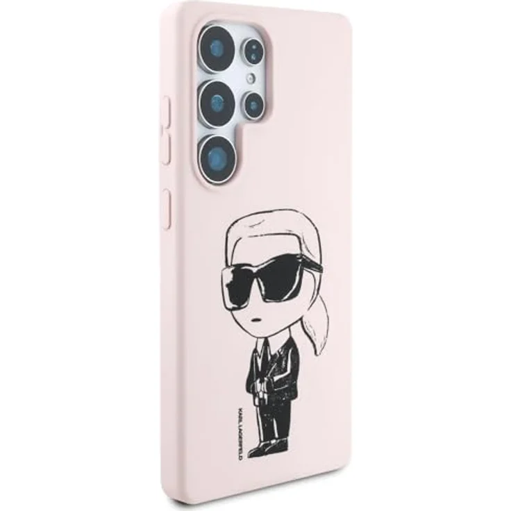 CG MOBILE Silikon Graffiti Ikonik Printed Logo Hülle für Samsung Galaxy S25 Ultra, MagSafe-kompatibel, rosa – Bild 4