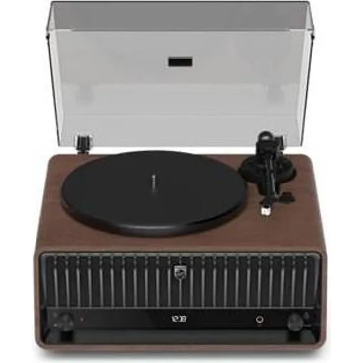 Philips The Tina TAV9000D/10 Century Bluetooth-Plattenspieler mit Riemenantrieb, Walnuss, versandkostenfrei