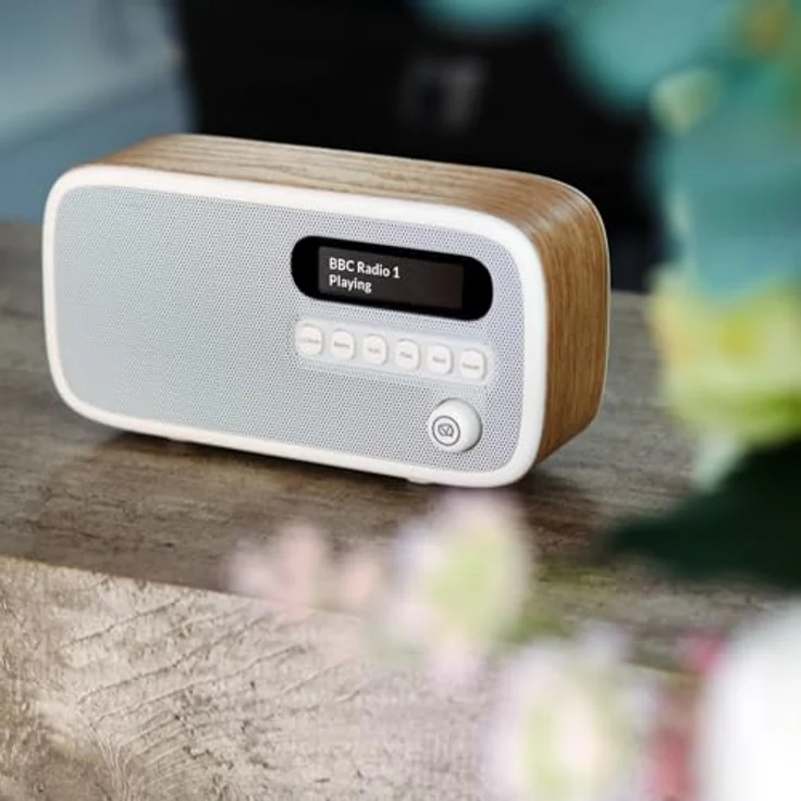 VQ Dexter, DAB/DAB+ Digitalradio & FM Radio in Eiche mit Bluetooth, 60 Speicherplätzen, 3W Lautsprecher – Bild 9