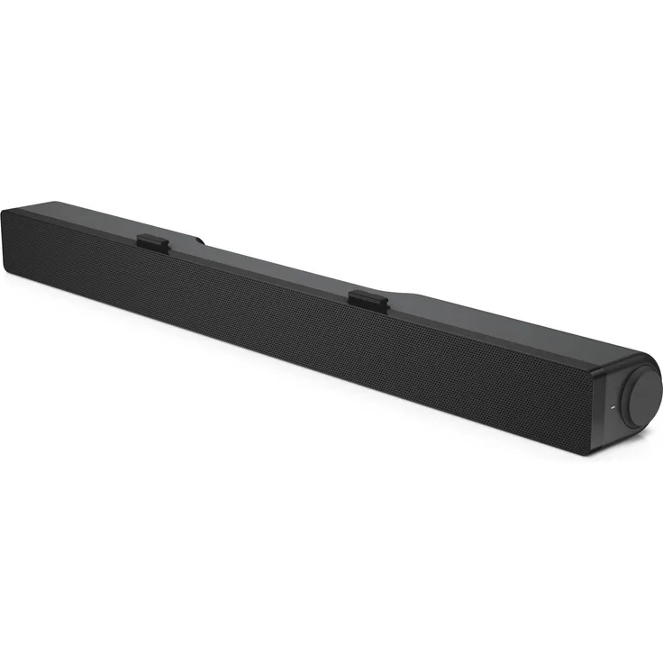 Dell Stereo USB SoundBar AC511M, 2.0 Kanal, 2.5 W RMS, kompakte Soundbar in Schwarz mit USB-Anschluss und Montageblöcken