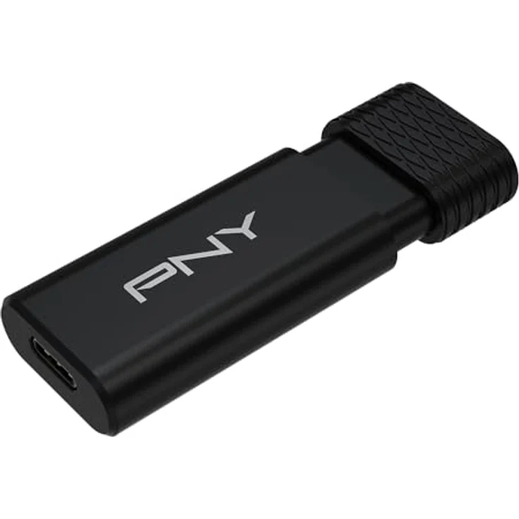 PNY Pro Elite V3 Type-C USB 3.2, 2TB Flash Drive (2000 GB, USB-C), hohe Geschwindigkeiten bis 1000 MB/s, Schwarz – Bild 2
