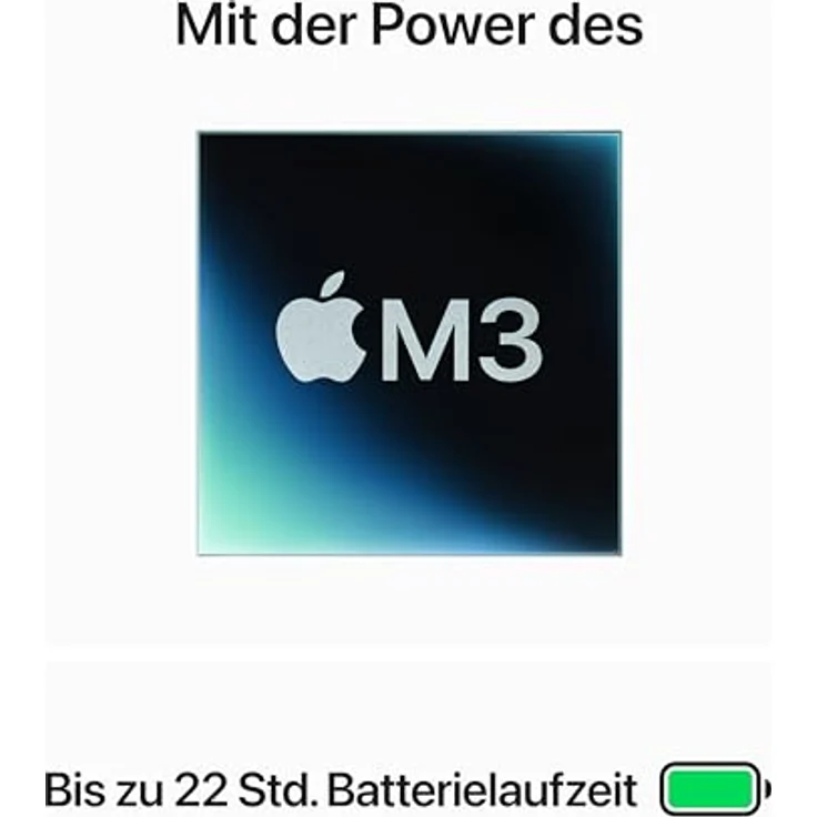 Apple MacBook Pro 14" (2023), Apple M3, 8GB RAM, 512GB SSD, Space Gray – Bild 3