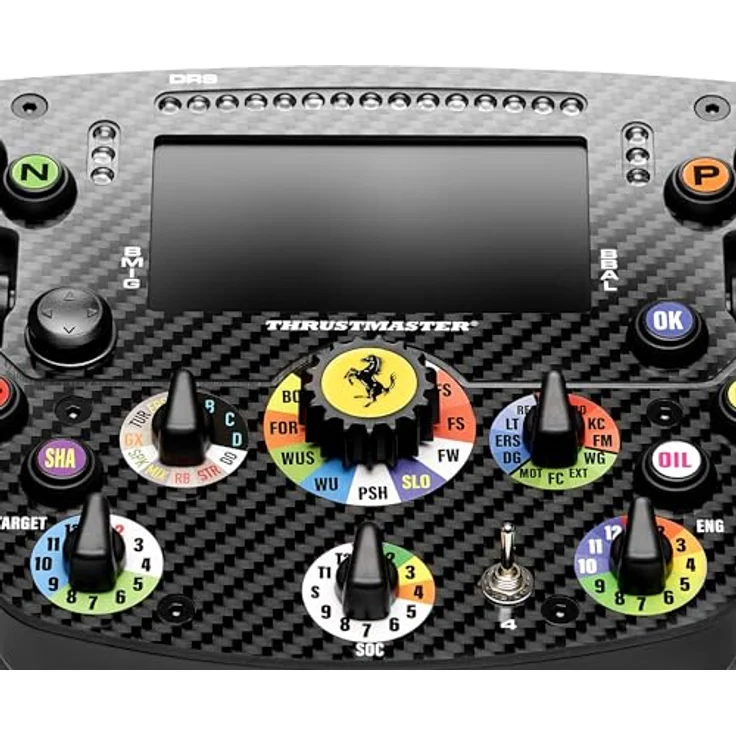 Thrustmaster Formula Wheel Add-On Ferrari SF-25 Edition, Formel-Lenkrad mit Quick-Release, 25 Eingabemöglichkeiten, Carbon-Frontplate, PS5- und PC-kompatibel - schwarz – Bild 3