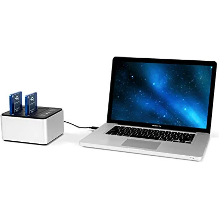 OWC Drive Dock - USB 3.2 (10Gb/s) Dual-Bay Laufwerk Docking-Station für 2,5-Zoll- und 3,5-Zoll-SATA-Laufwerke – Bild 3