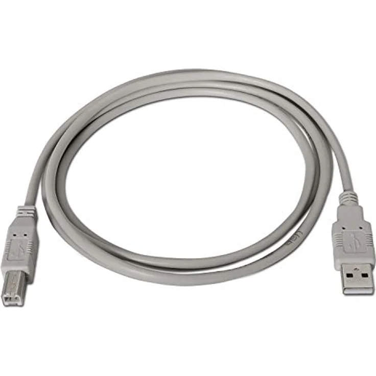 AISENS A101-0002 - USB Kabel (1,8 m, USB A, USB B, 2.0, Beige) – Bild 3