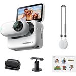 Insta360 GO 3 (64 GB) mit offiziellem Aufkleber-Set - Kleine & leichte Action-Kamera, tragbar & vielseitig, freihändige POVs, überall anbringbar, Stabilisierung, wasserdicht, für Reisen, Sport, Vlogs