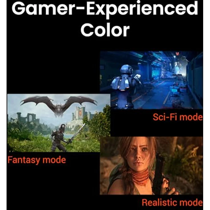 BenQ MOBIUZ EX321UX 32 Gaming Monitor mit Mini LED 4K eARC 144Hz und 1ms DP2.1, USB-C, HDMI 2.1, 99% P3 & Adobe RGB, DisplayHDR 1000, Freesync Premium Pro, KVM, AI Pixsoul Engine, Fernbedienung, Schwarz – Bild 3