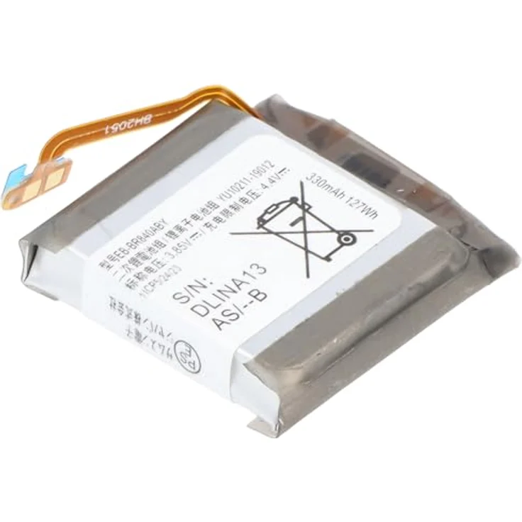 AccuCell Akku kompatibel mit Samsung Galaxy Watch 3 45mm, SM-R840, Li-Polymer, 340mAh, 3,85V, Built-in, ohne Werkzeug – Bild 2