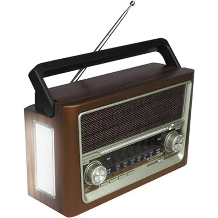 LTC LXLTC118UBT Retro-Radio (ELMA Bluetooth USB tragbar, FM/AM/SW, braun) – Bild 2