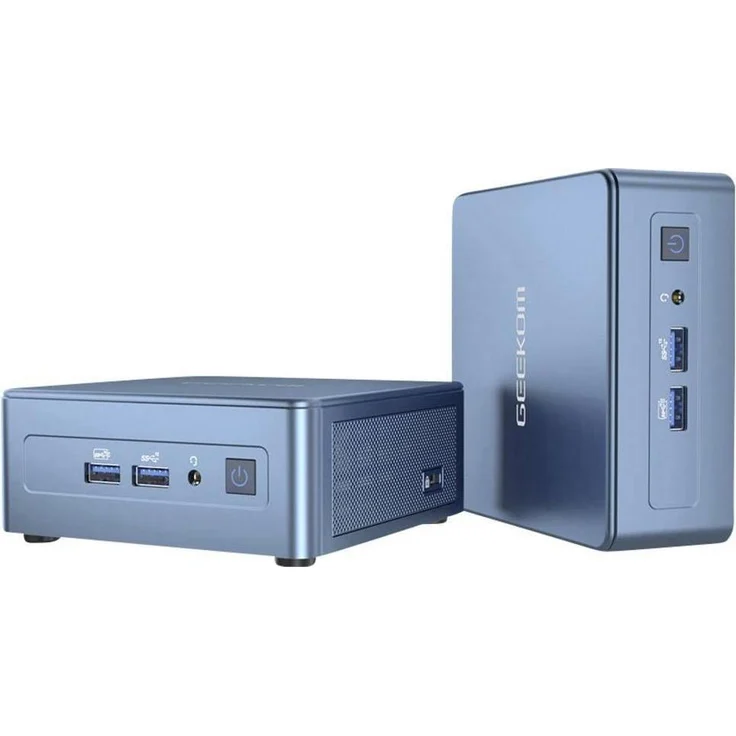 Geekom Mini PC Mini IT12, Intel Core™ i5-12450H, 16 GB DDR5-RAM, 512 GB SSD, Intel UHD Graphics, geräuschlos, Windows 11 Pro