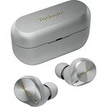 Technics EAH-AZ80E-S kabellose Ohrhörer mit Noise Cancelling, Multipoint Bluetooth, bequemer In-Ear-Ohrhörer mit integriertem Mikrofon, anpassbare Passform, bis zu 7 Stunden Wiedergabe, Silber