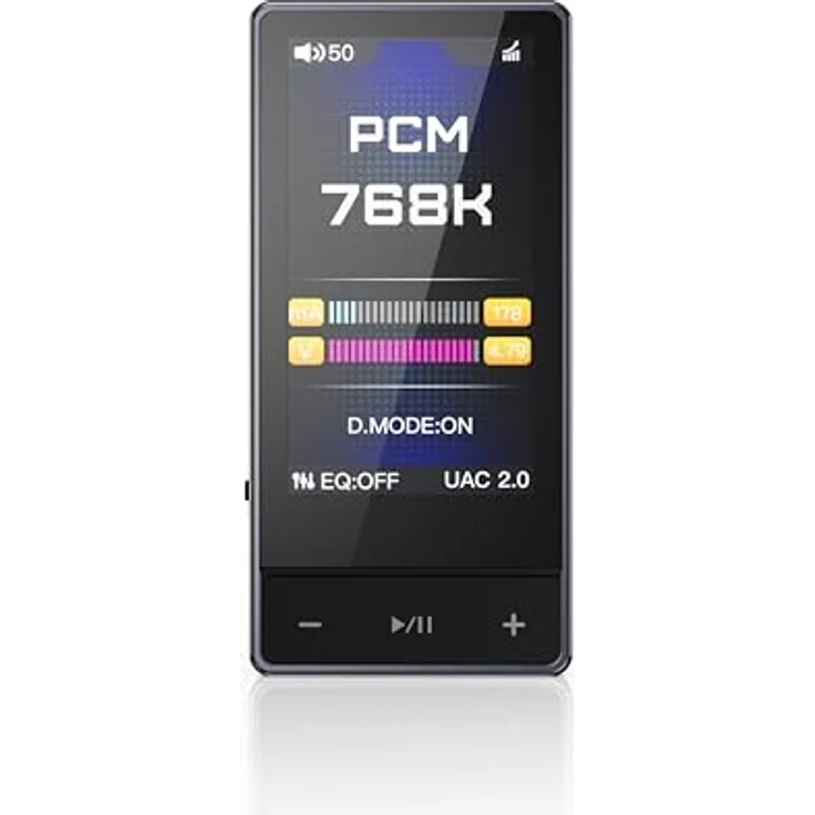 FiiO QX13, tragbarer USB-DAC Kopfhörerverstärker mit Bass Boost und 120 Lautstärkenstufen, Schwarz – Bild 1