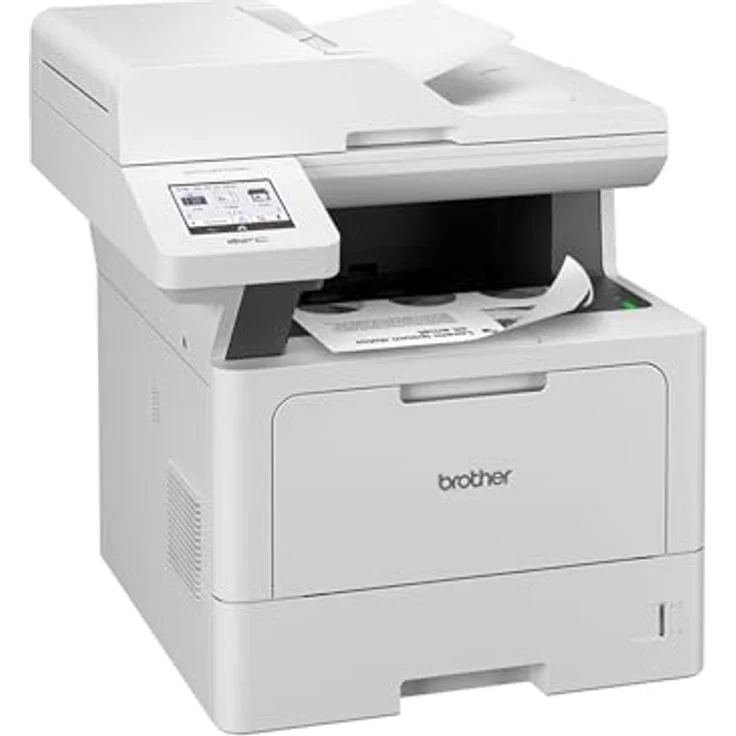 Brother MFC-L5710DN 4-in-1 Mulifunktionsdrucker schwarz weiß (A4, 48 Seiten/Min., 1.200x1.200 DPI, LAN, Duplex-ADF, 250 Blatt Papierkassette) weiß/grau – Bild 3