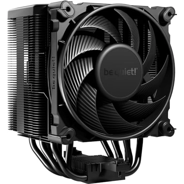 be quiet! Dark Rock 5 Luftkühler, extrem hohe Kühlleistung, 6 Hochleistungs-Heatpipes, Silent Wings 4 120mm PWM-Lüfter, hohe RAM- und VRM-Kühlerkompatibilität, einfache Montage, BK035, schwarz - Preisvergleich – Bild 1