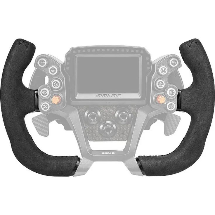 Simagic ZGT-300MC Lenkrad, 300 mm Open Top für GT-Simulationen, Suede-Bezug, kompatibel mit Zeus GT